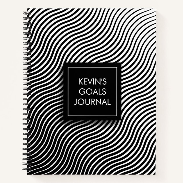 Personalised Optical Waves Notebook (Front)