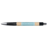 Personalised Orange and Aqua Diamonds Pattern