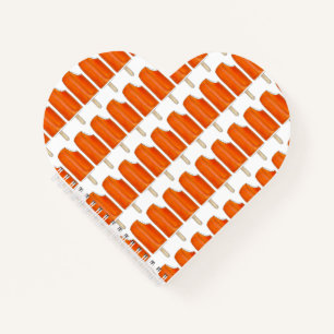 Personalised Orange Ice Cream Creamsicle Popsicle Notebook