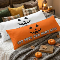 Personalised Orange Pumpkin Halloween Your Name