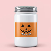 Personalised Orange Pumpkin Halloween Your Name