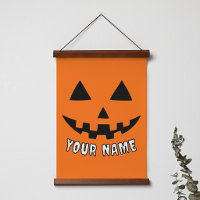 Personalised Orange Pumpkin Halloween Your Name