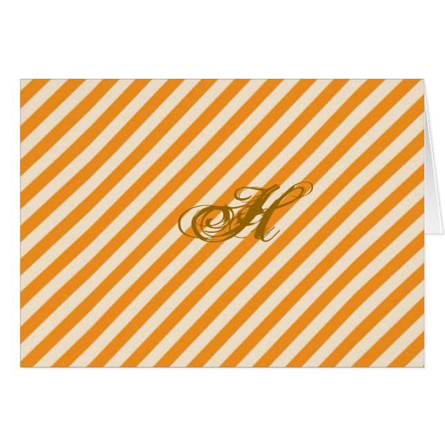 Personalised Orange Striped (Front Horizontal)