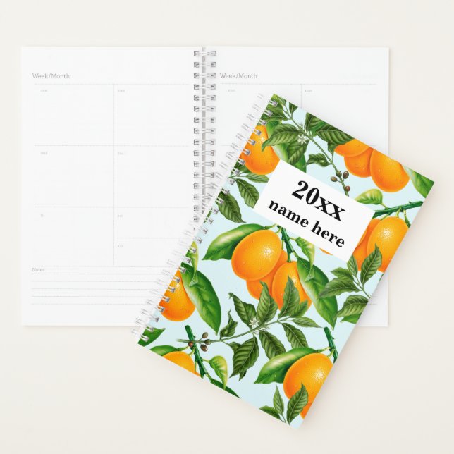 Personalised Oranges Planner (Display)