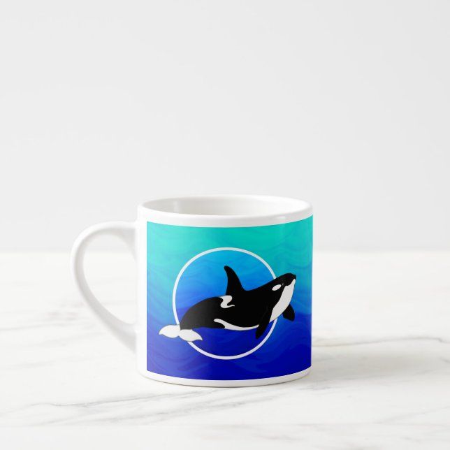 Personalised Orca Espresso Mug (Left)