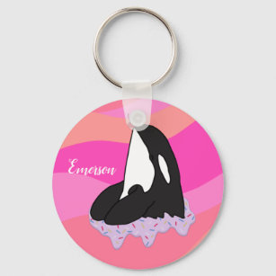Personalised Orca Killer Whale Key Ring