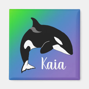 Personalised Orca Killer Whale  Magnet