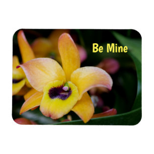 Personalised Orchid Flexible Magnet