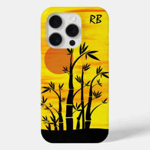 Personalised Oriental Bamboo Sunset iPhone 15 Pro Case