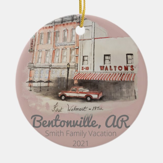 Personalised Ornament Walmart watercolor (Front)