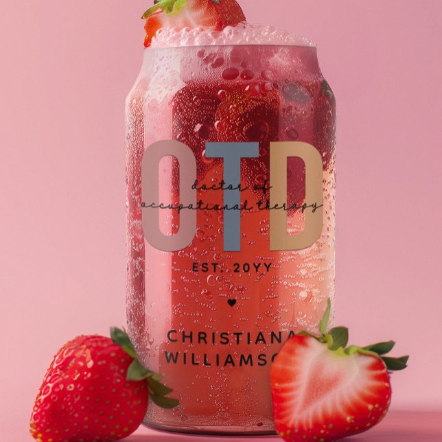 Personalised OTD Doctor of Occupational Therapy Can Glass (Creator Uploaded)