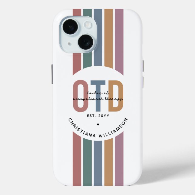 Personalised OTD Doctor of Occupational Therapy Case-Mate iPhone Case (Back)