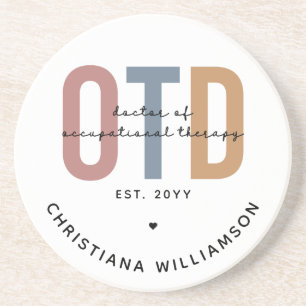 Personalised OTD Doctor of Occupational Therapy Coaster