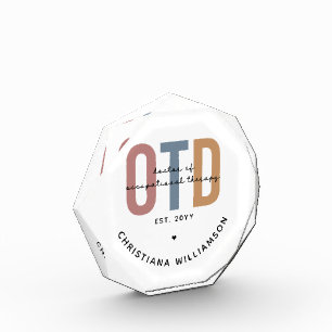 Personalised OTD Doctor of Occupational Therapy Photo Block