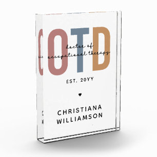 Personalised OTD Doctor of Occupational Therapy Photo Block