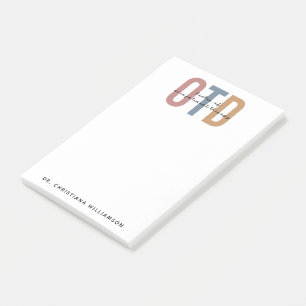 Personalised OTD Doctor of Occupational Therapy Post-it Notes