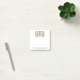 Personalised OTD Doctor of Occupational Therapy Post-it Notes