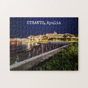 Personalised Otranto by night, Apulia, Italy,   Jigsaw Puzzle