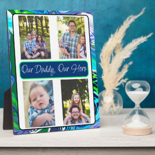 Personalised Our Daddy, Our Hero Plaque