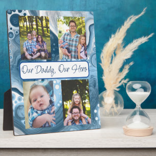 Personalised Our Daddy, Our Hero     Plaque