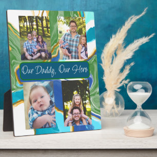 Personalised Our Daddy, Our Hero Plaque