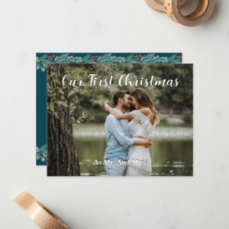 Personalised Our First Christmas Greeting Card