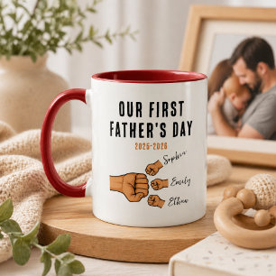 Personalised Our First Father’s Day Mug New Dad