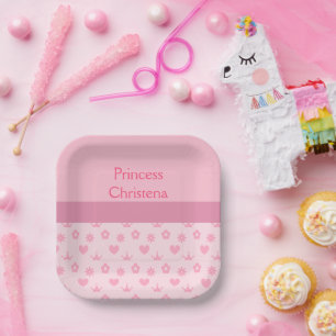 Personalised Our Little Princess Birthday Paper Plate