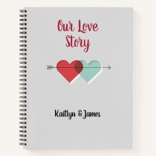 Personalised Our Love Story Notebook