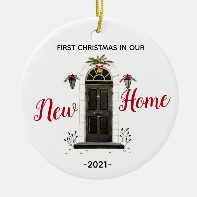 Personalised Our New Home Christmas ornament (Front)