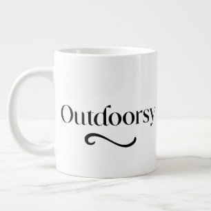 Personalised Outdoorsy Cute Custom Gift her name Large Coffee Mug