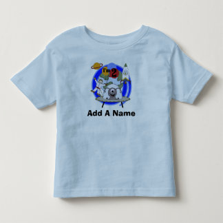 Personalised Outer Space 2nd Birthday T-shirt