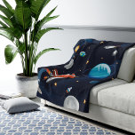Personalised Outer Space Activity in the Galaxy Fleece Blanket<br><div class="desc">Cute outer space blanket you can add a name to make it personal. Check out the other items in this collection below like the throw pillow to match this cool blanket. Add the name by clicking on the "Personalise" link above</div>