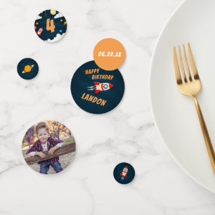 Personalised Outer Space Theme Birthday Party Confetti
