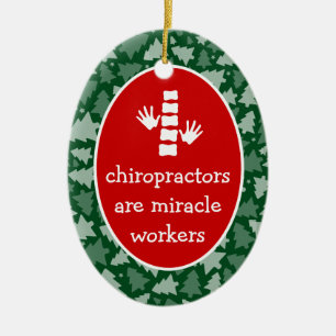 Personalised Oval Chiropractor Ornament