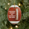 Personalised Oval Football Sports Ornament