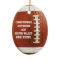Personalised Oval Football Sports Ornament