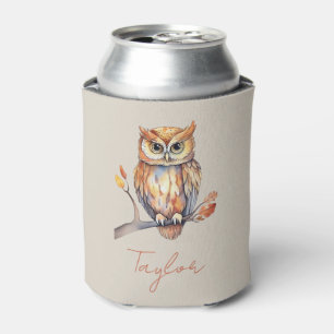 Personalised Owl Can Cooler