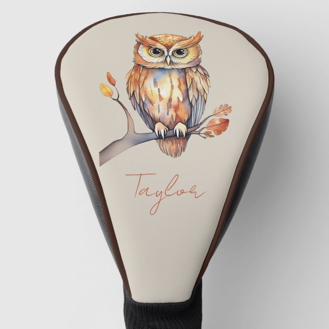 Personalised Owl Golf Head Cover (Creator Uploaded)