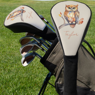 Personalised Owl Golf Head Cover