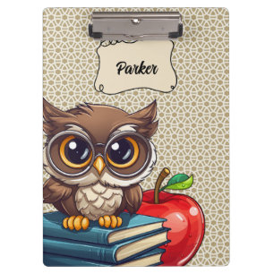 Personalised Owl School Clipboard