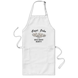 Personalised Oyster Fisherman's Long Apron