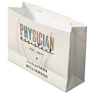 Personalised PA Physician Assistant Graduation Large Gift Bag