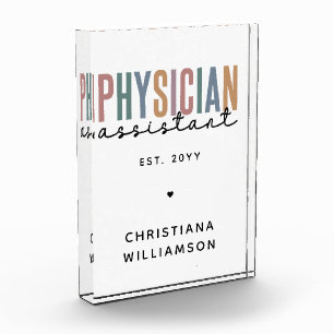 Personalised PA Physician Assistant Graduation Photo Block