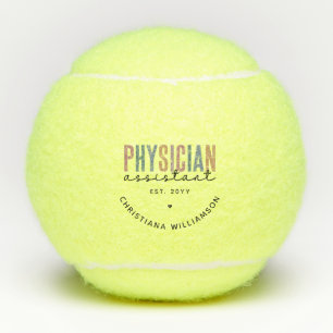 Personalised PA Physician Assistant Graduation Tennis Balls