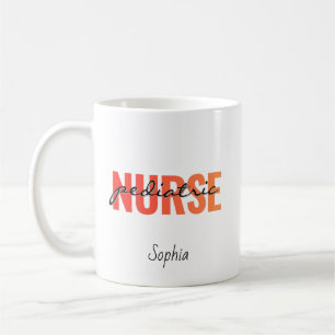 Personalised Paediatrics Nurse Name Coffee Mug