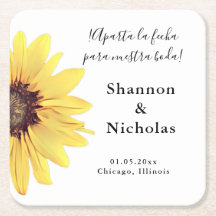 Personalised Painted Sunflower Aparta la Fecha