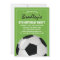 Personalised Pale Blue Soccer Birthday Invitation