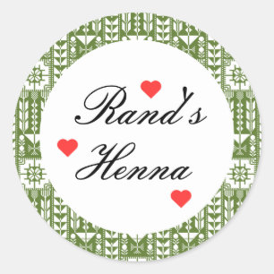 Personalised Palestinian HennaFavors Sticker