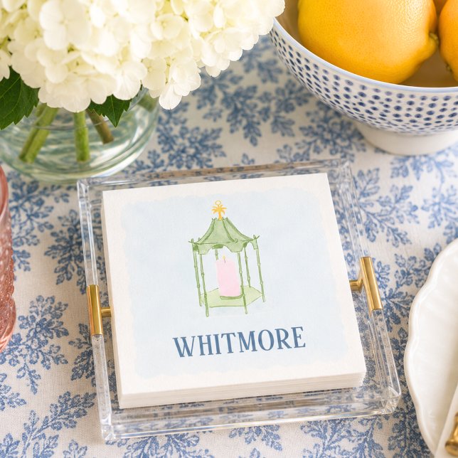 Personalised Palm Beach Lantern  Napkin (Creator Uploaded)